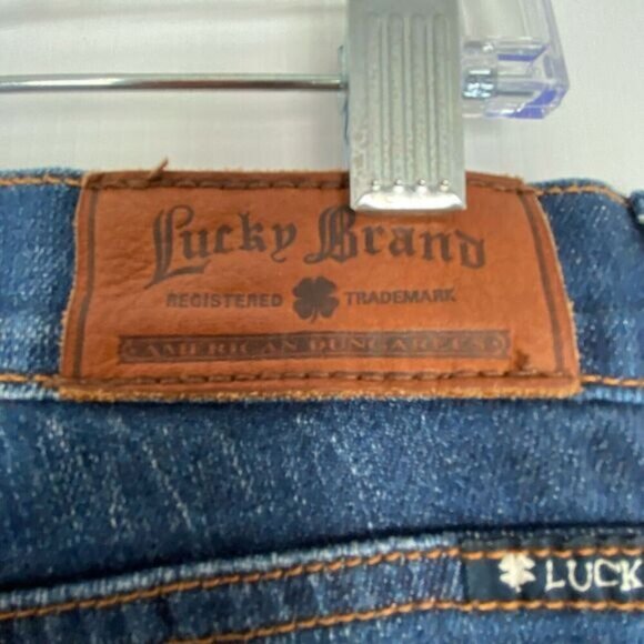 Lucky Brand Sofia Boot Women's size 10/30 Mid Rise Blue Medium Denim Boot Ankle. - Picture 9 of 12